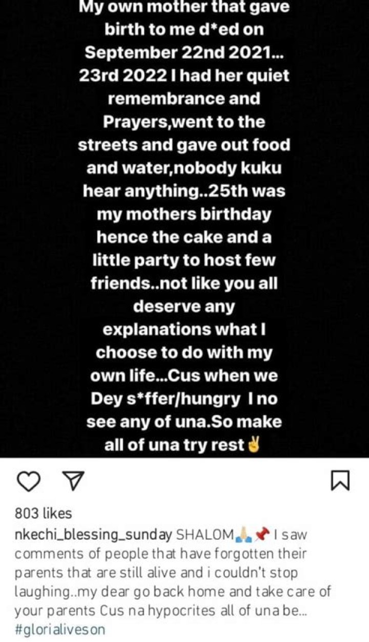 
Nkechi Blessing Reacts To Backlash For Sharing Dildo As Souvenir At Her Late Mother’s Remeberance 